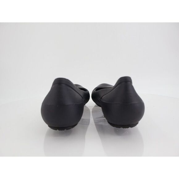 CROCS Women's Alice Flat Size 7 Ballet Shoe Black Rubber Casual Comfy Cap Toe - Picture 5 of 8